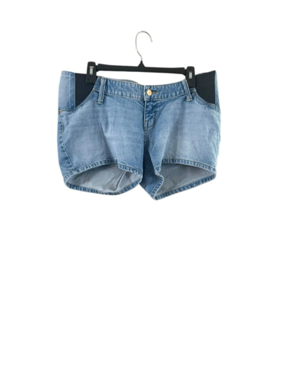 Women's Isabel Maternity by Ingrid & Isabel Blue Jean Shorts Size 6 - Picture 7 of 8